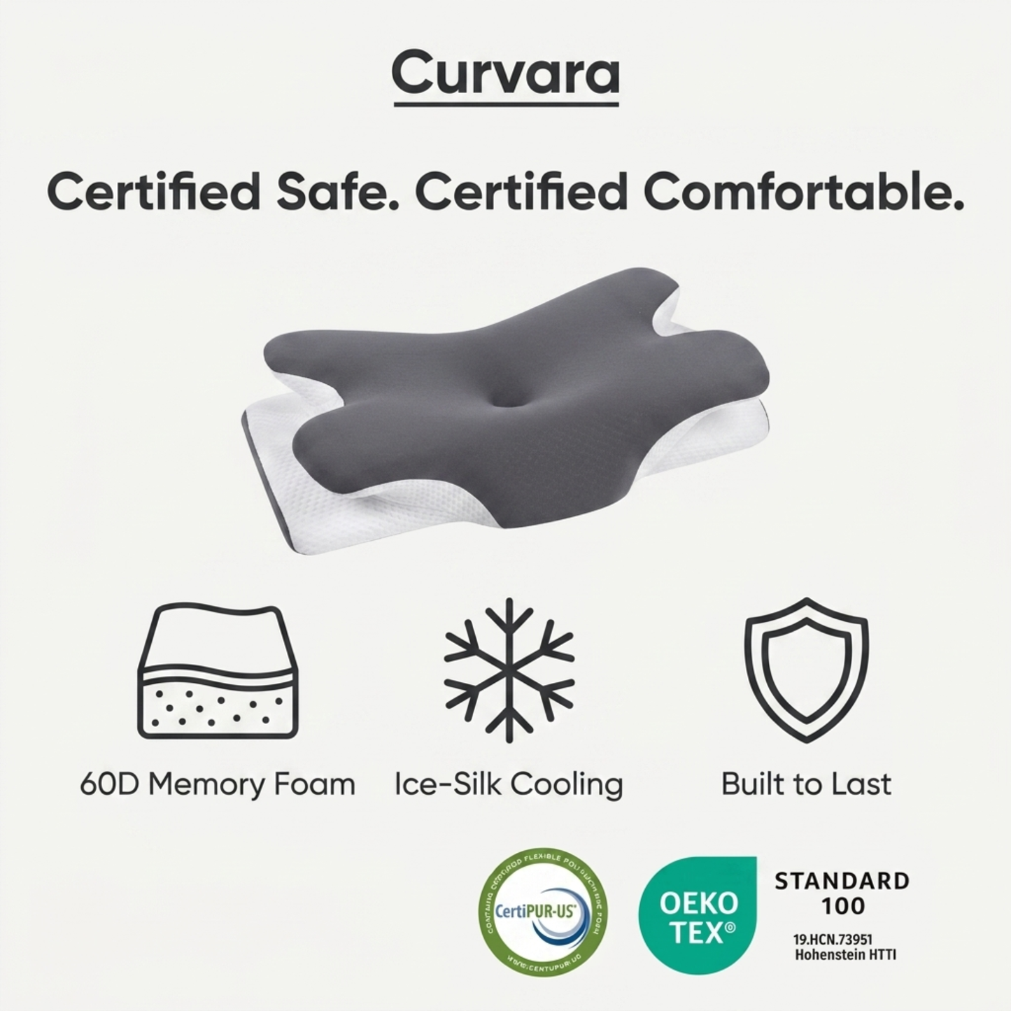 The Curvara Cervical Pillow