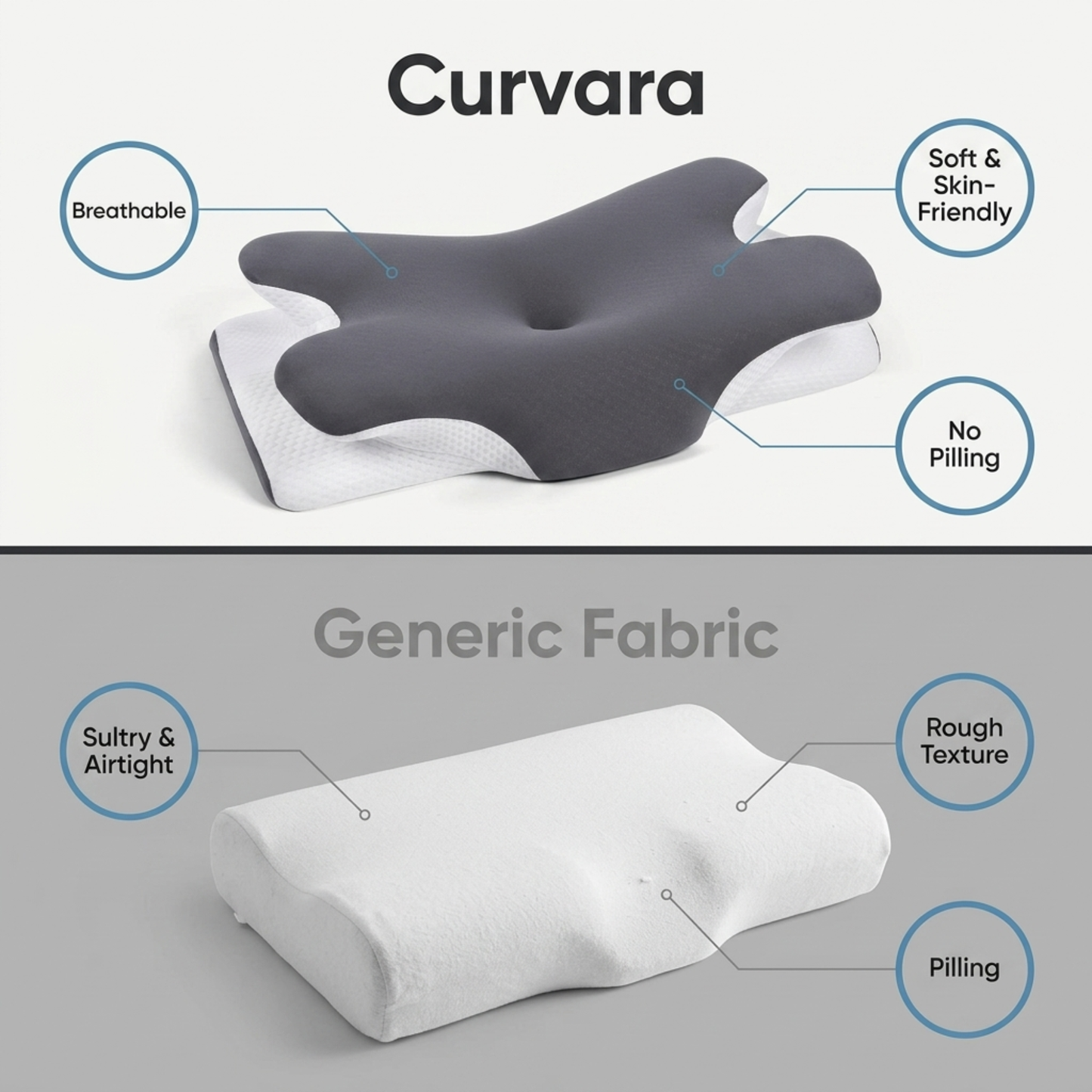 The Curvara Cervical Pillow