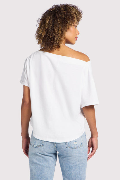 Vintage Cotton Off The Shoulder T-Shit