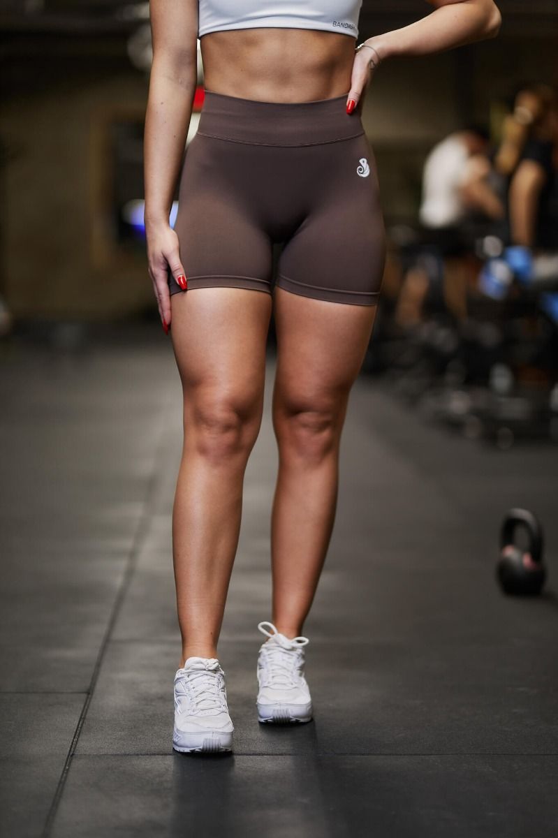 LUNA SHORTS DARK CHOCOLATE BROWN