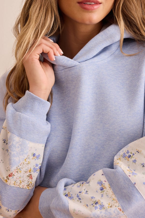 Floral Patchwork Hoodie