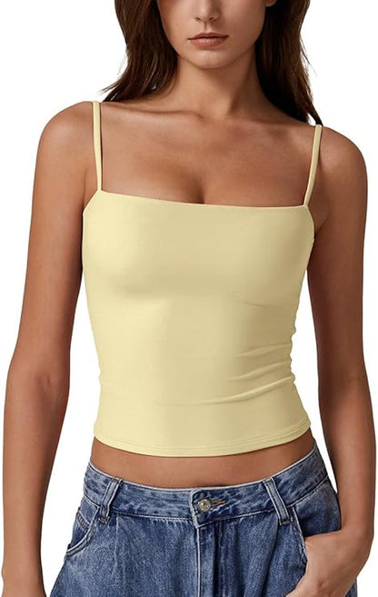 Women's Double Lined Basic Tank Top