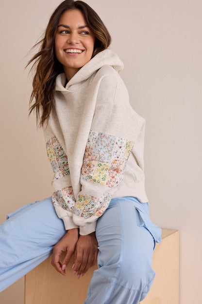 Floral Patchwork Hoodie