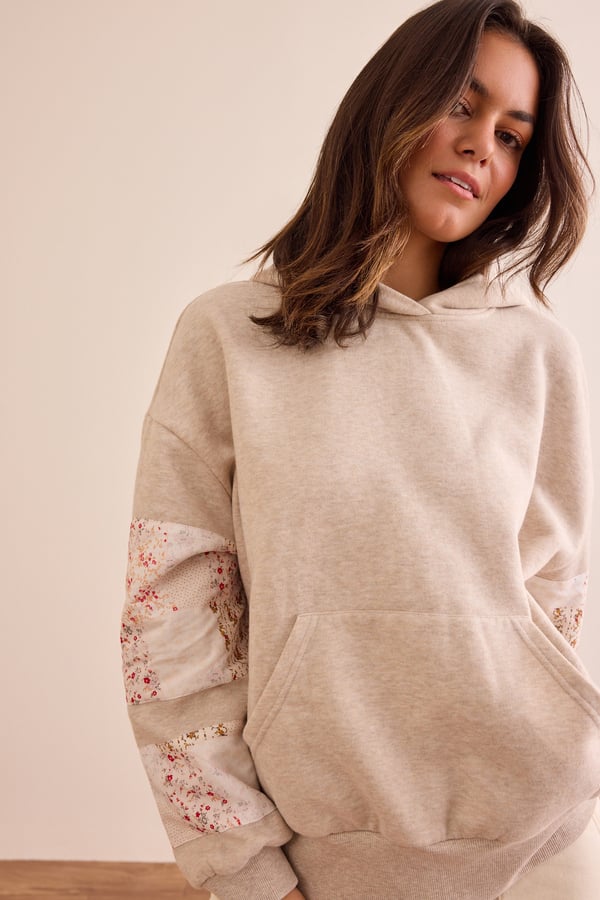 Floral Patchwork Hoodie