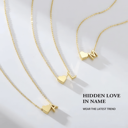 Heart Initial Necklace