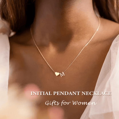 Heart Initial Necklace