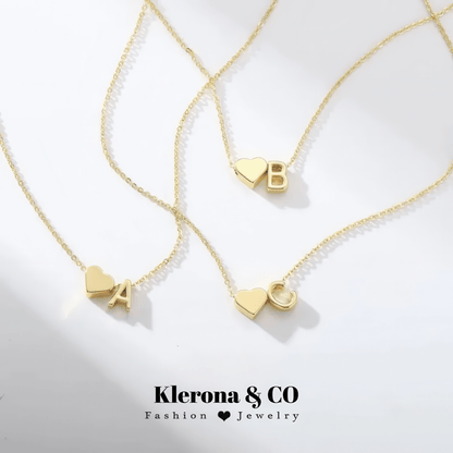 Heart Initial Necklace